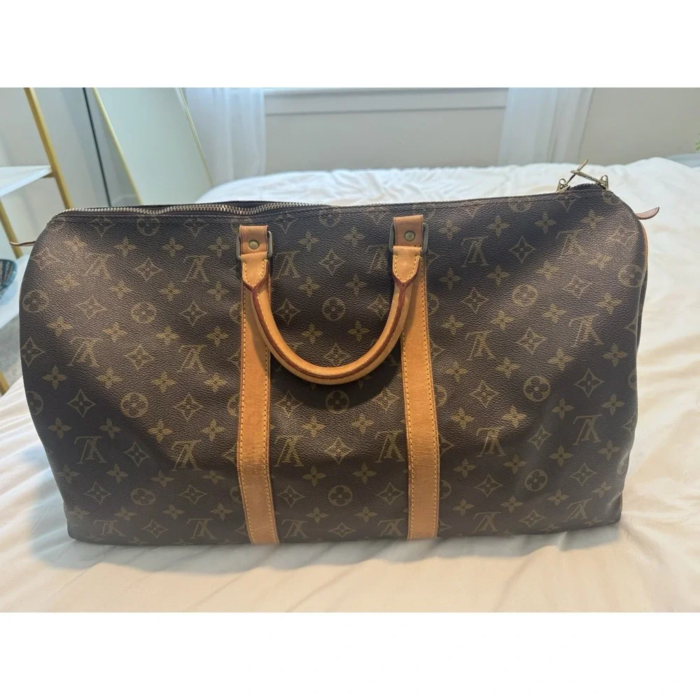 Louis Vuitton Keepall 50 Monogram Canvas Duffel Bag